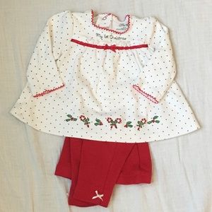 My First Christmas Girl matching set